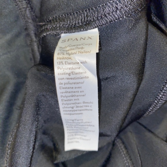 Spanx Faux Leather Leggings for Women, Size M - Black - Picture 4 of 8